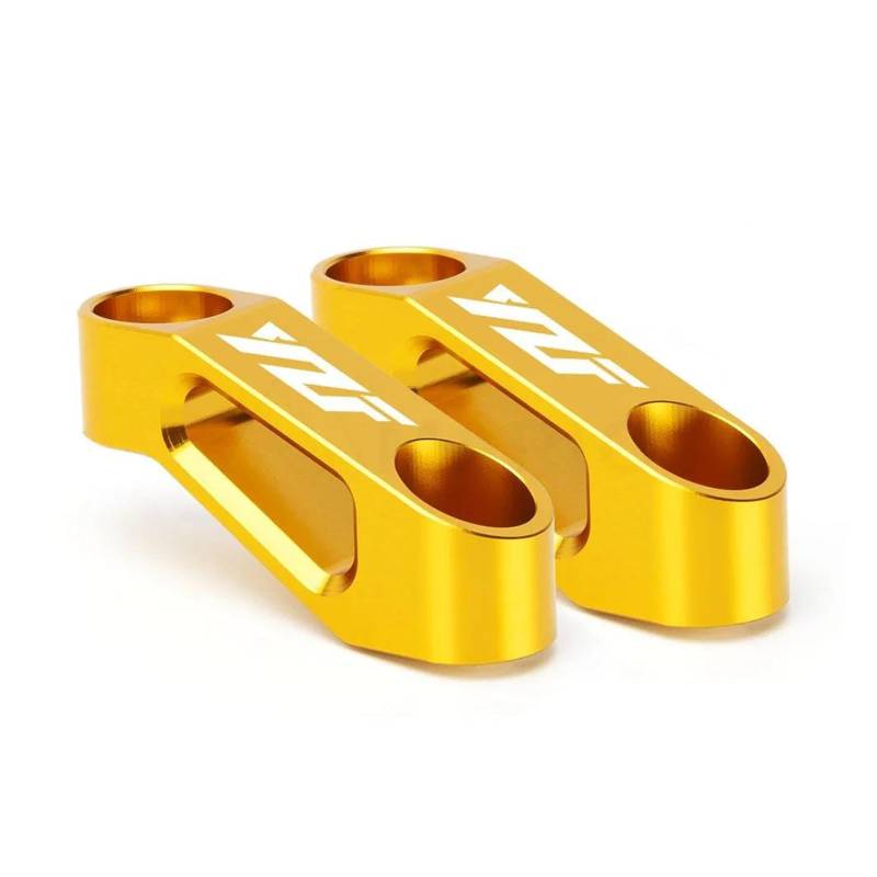 Erweiterter Riser Für YAMA&HA YZF R1 R3 R6 R7 R125 R25 YZF R1 YZF R3 YZF R6 Motorrad Rückspiegel Verlängerung Riser Verlängern Adapter(Gold) von AMASONY