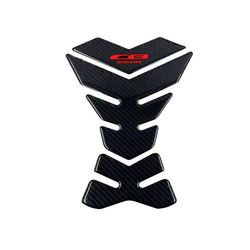 Für HON&DA CB650R CB 650R Tank Pad Schutz Motorrad Aufkleber Kraftstoff Schutz Emblem Seite Abdeckung 2018-2020(Black2) von AMASONY