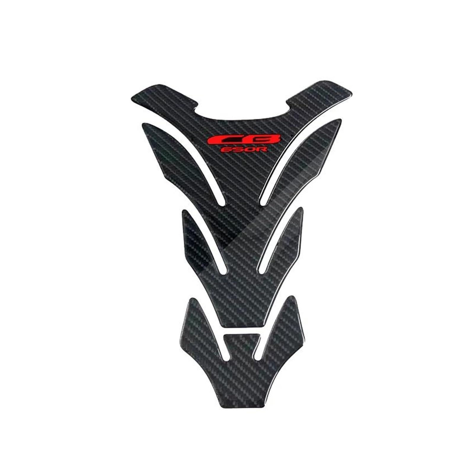 Für HON&DA CB650R CB 650R Tank Pad Schutz Motorrad Aufkleber Kraftstoff Schutz Emblem Seite Abdeckung 2018-2020(Black8) von AMASONY