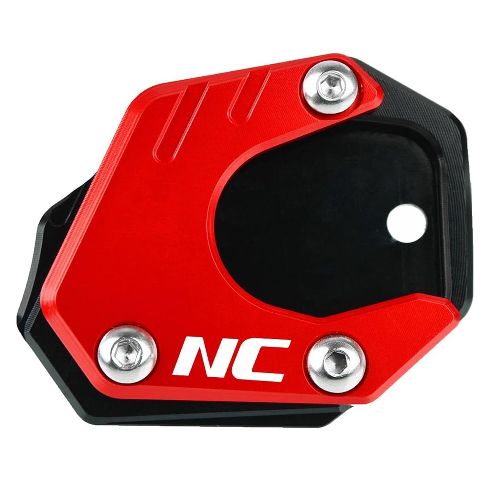 Halterungsfußpolster FÜR HO&NDA NC NC750 NC750X NC750S NC700D Motorrad Seitenständer Fußverlängerung Vergrößerer Platte Pad Unterstützung Ständer(Red) von AMASONY