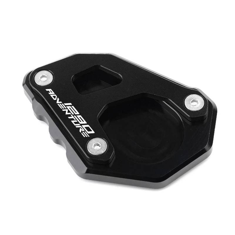 Halterungsfußpolster Für Adventure 1290 1050 1090 1190 ADV Super Motorrad CNC Kickstand Fuß Seitenständer Verlängerungspolster Stützplatte(Black4) von AMASONY