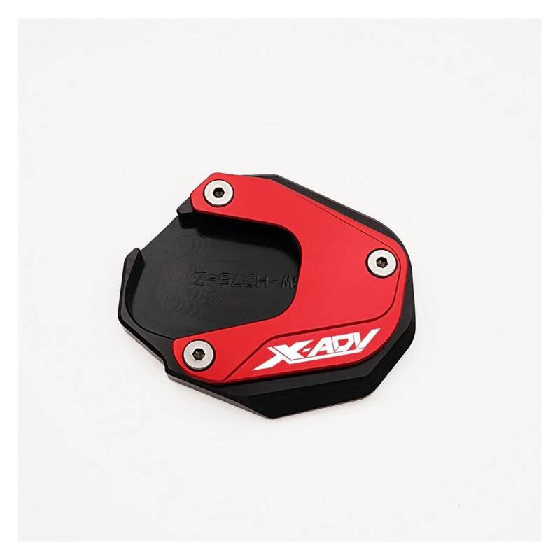 Halterungsfußpolster Für HON&DA X ADV XADV X-ADV 750 XADV750 2017-2024 Motorrad Ständer Seitenständer Verlängerung Pad Vergrößerungsplatte(Red2) von AMASONY