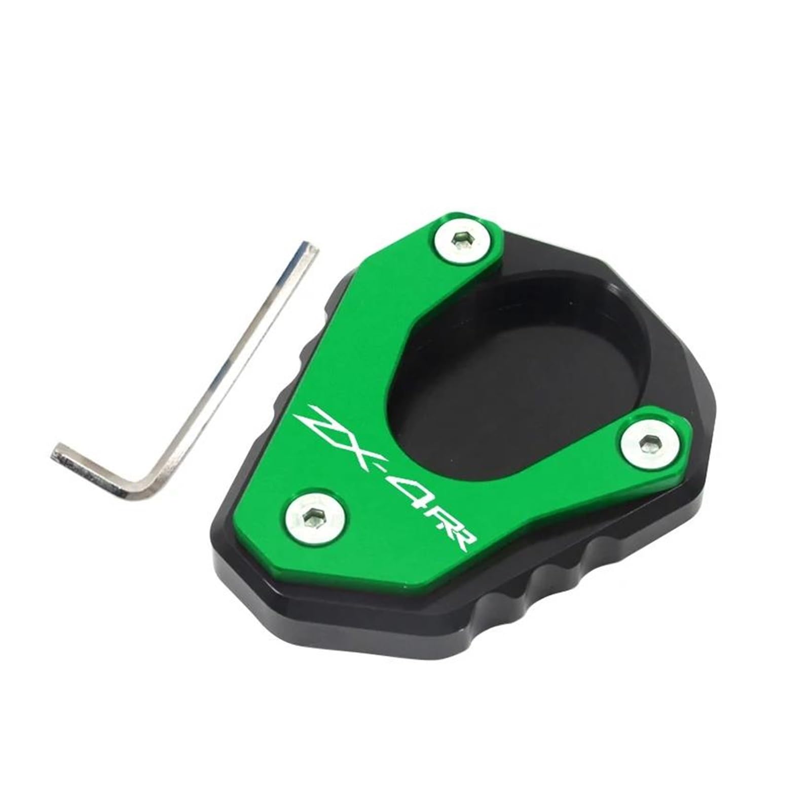 Halterungsfußpolster Für Ka&wasaki ZX4R ZX4RR ZX25R ZX 4R ZX 4RR ZX 25R Motorrad Zubehör Seite Stehen Enlaege Platte Ständer(Green2) von AMASONY