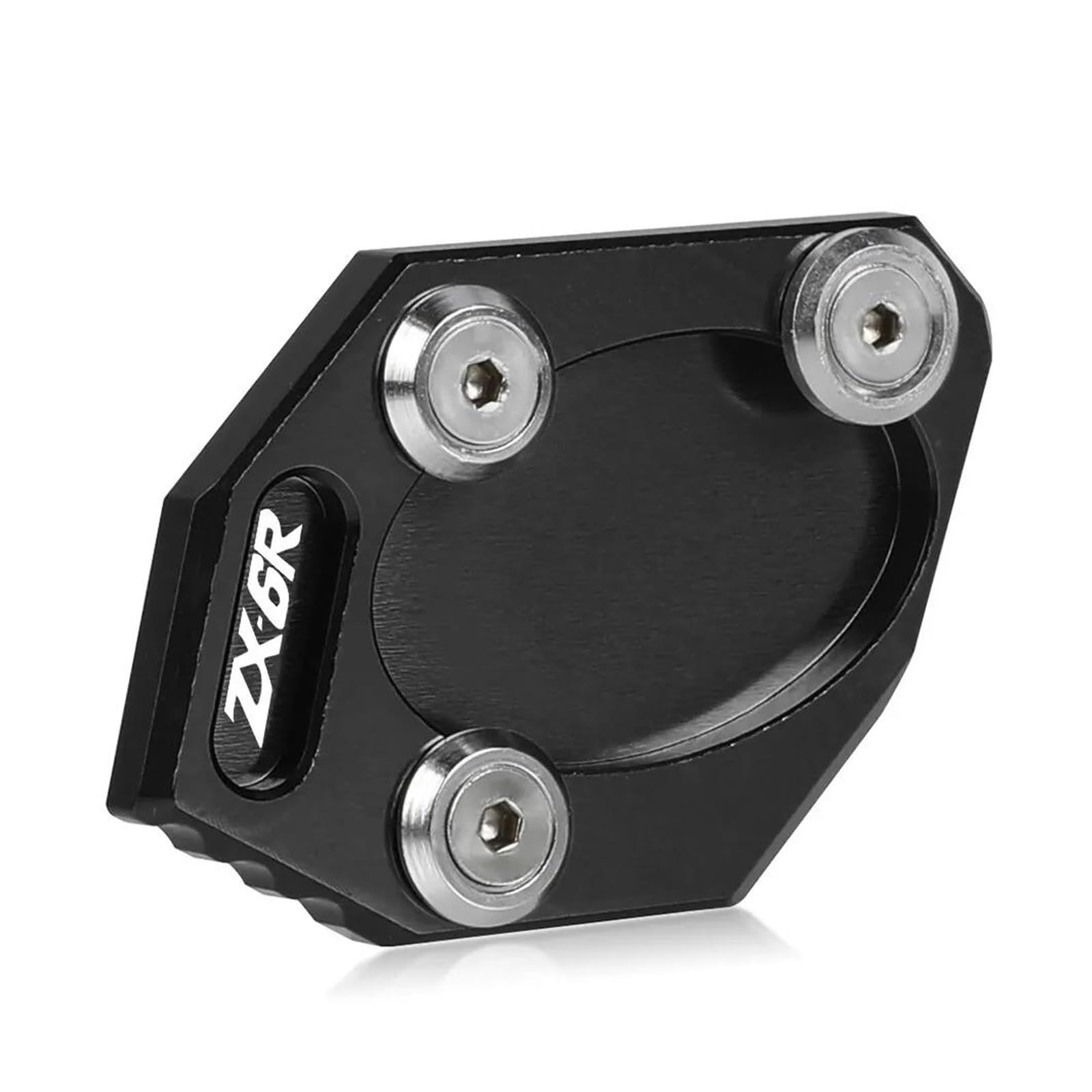 Halterungsfußpolster Für Ka&wasaki ZX6R 2009-2023 2020 2019 2018 Motorräder Ständer Seitenständer Pad Vergrößern Verlängerung Fußplatte(Black2) von AMASONY