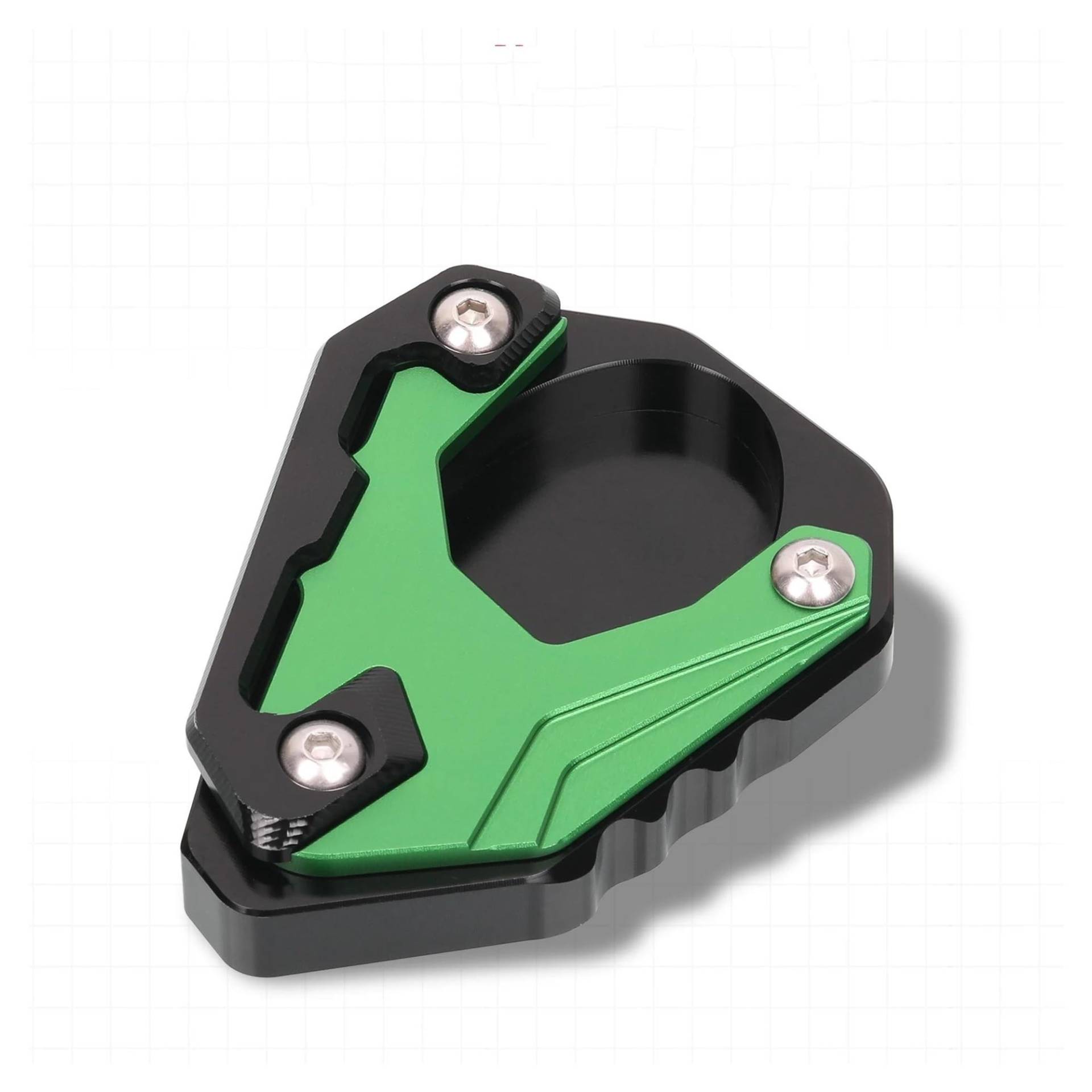 Halterungsfußpolster Für Kaw&asaki Eliminator 500 2024 2025 Motorrad Seitenständer Vergrößern Erweiterung Kickstand Fußpolster Unterstützung(Green) von AMASONY