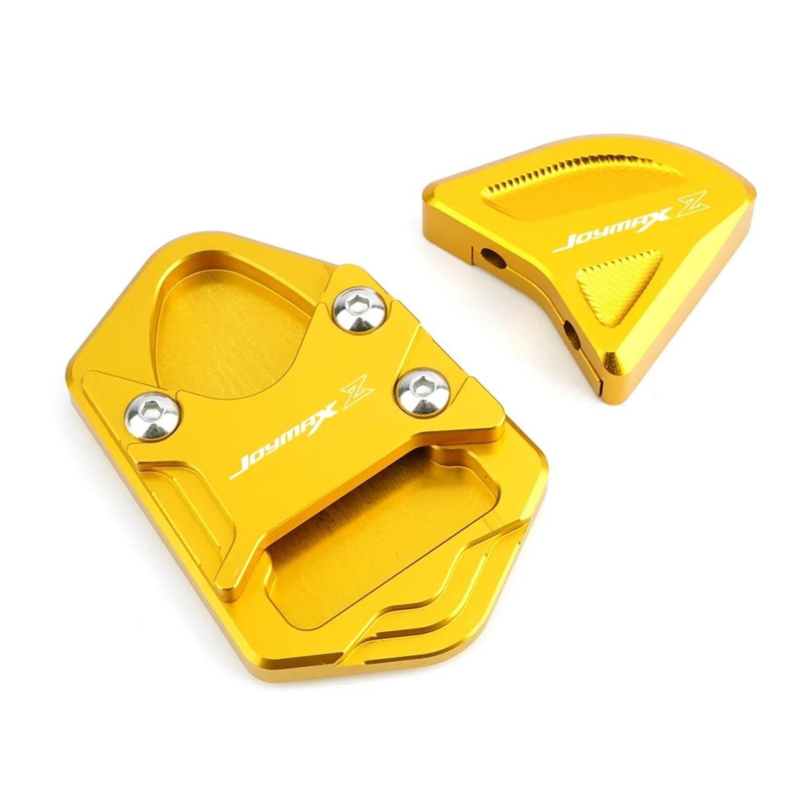 Halterungsfußpolster Motorrad CNC Aluminium Ständer Verlängerung Fuß Seite Stehen Pad Platte Enlarger Für SYM Joymax Z300 JOYMAXZ 300(Gold3) von AMASONY