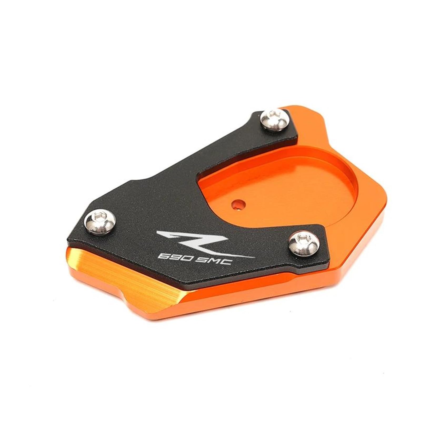 Halterungsfußpolster Motorradzubehör Für 690 SMC R 690 Enduro R 2021 2020 Seitenständerverlängerung Ständervergrößerungsplatte(Orange) von AMASONY