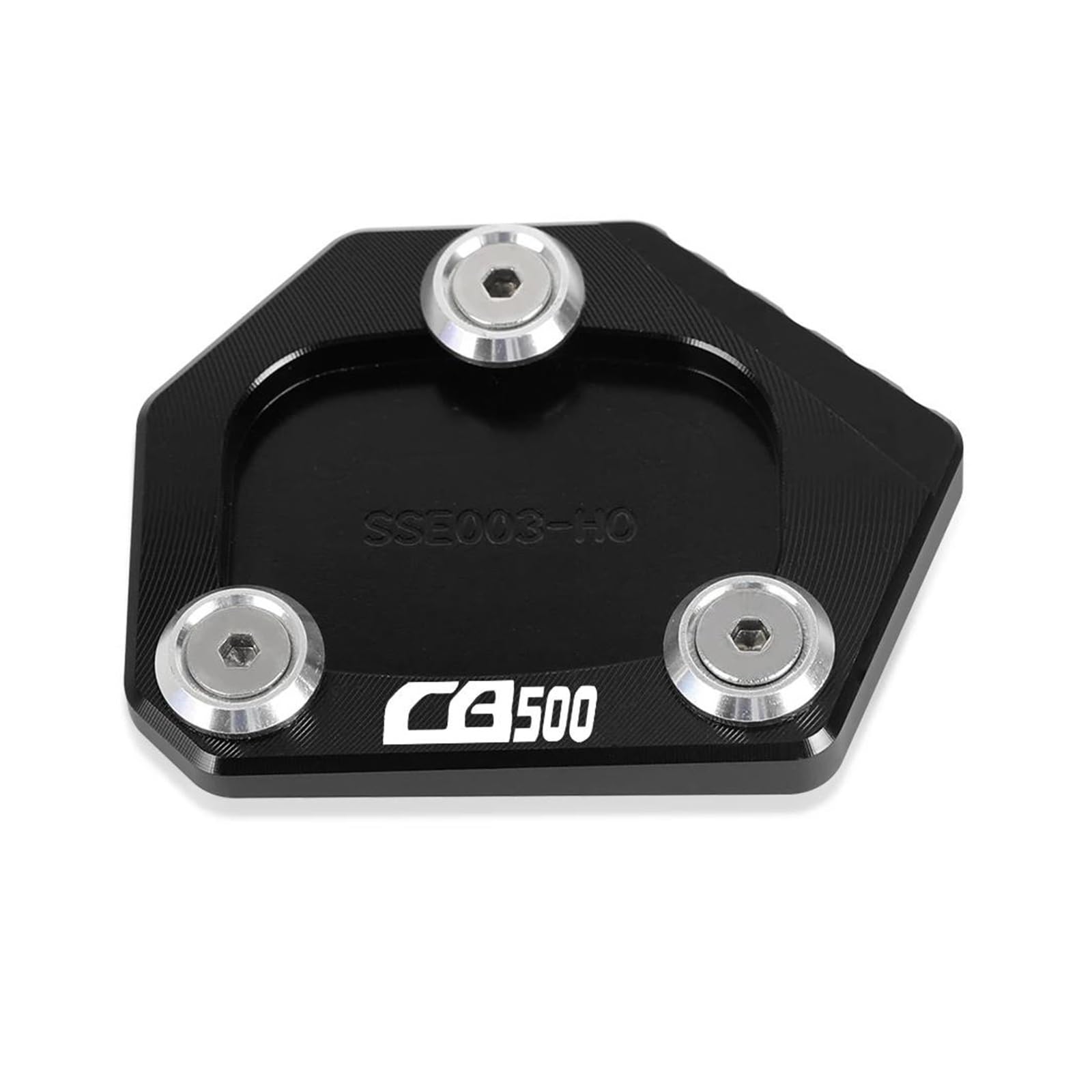 Halterungsfußpolster Seitenständer Ständer Fußpolster Motorrad Seitenständer Vergrößern Für HO&NDA CBR500R CB500X CB500F CB500 F X CB 500F 500X(Black) von AMASONY