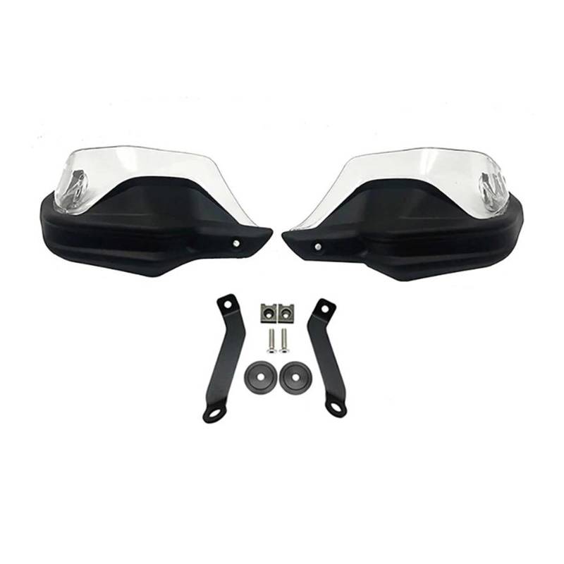 Handschutz Windschutzscheibe Carbon Motorrad Handschutz Schutz Wind Schild Hand Guards Abdeckung Für HON&DA CB500X NC750S NC750X DCT NC700X 2024(Black Set2) von AMASONY