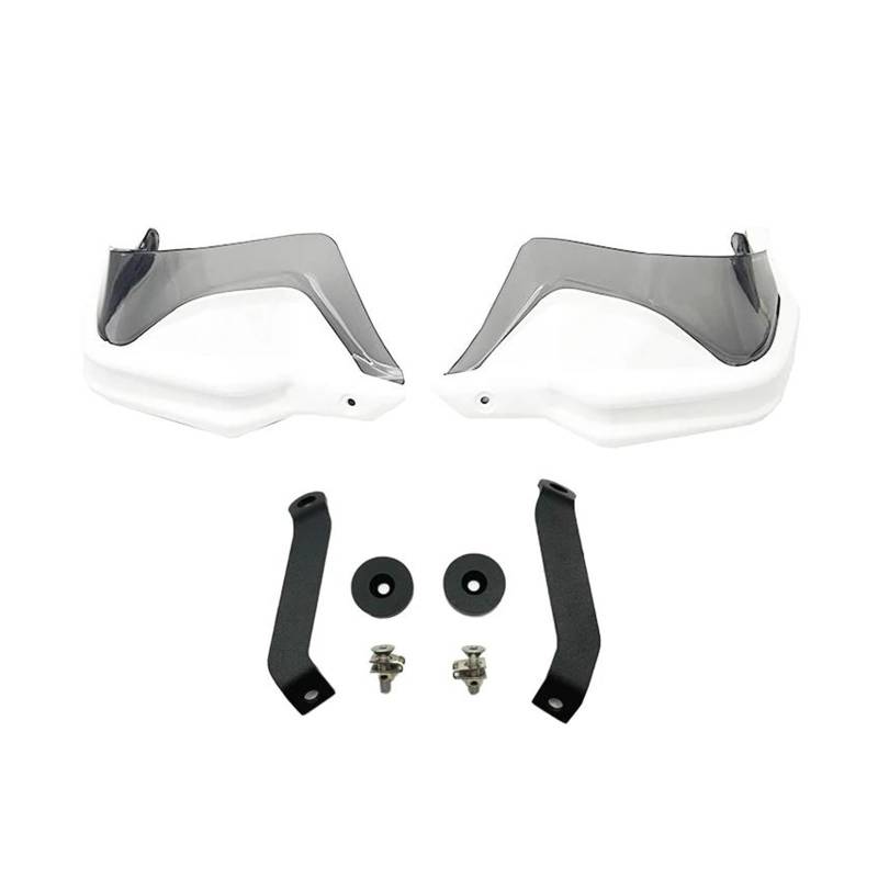 Handschutz Windschutzscheibe Carbon Motorrad Handschutz Schutz Wind Schild Hand Guards Abdeckung Für HON&DA CB500X NC750S NC750X DCT NC700X 2024(White Set4) von AMASONY