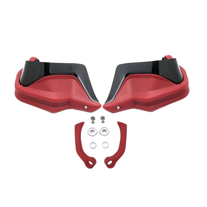 Handschutz Windschutzscheibe Für BM&W F850GS F750GS F850GS Abenteuer 2018-2023 Motorrad Handprotektoren Schild Guards Windschutzscheibe Hand Wind Schutz(Red Set) von AMASONY