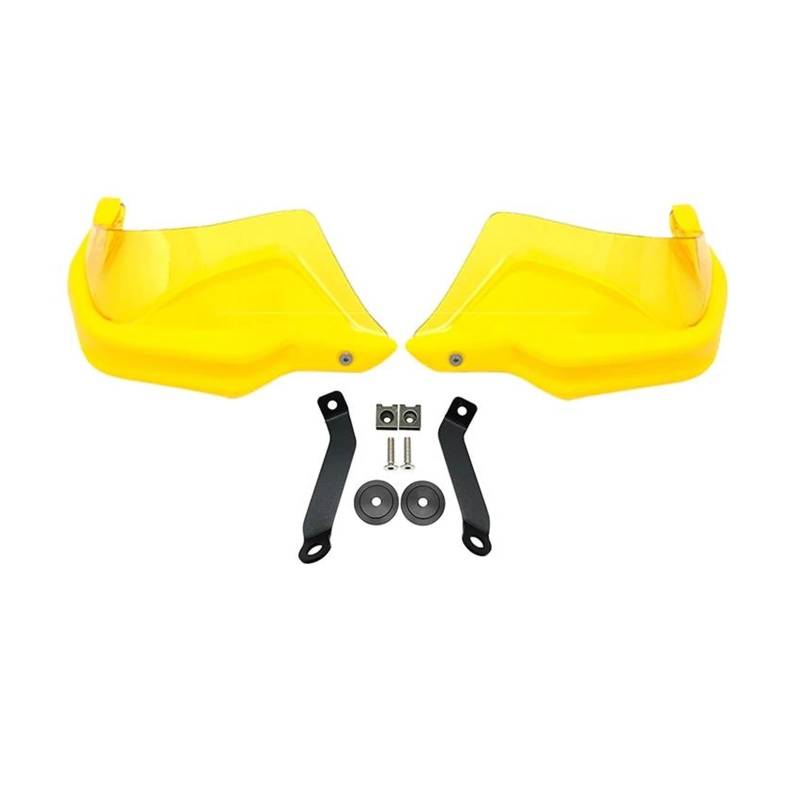 Handschutz Windschutzscheibe Für HON&DA CB500X CB500F CB650F CB 500 X F 2024 Motorrad Handprotektoren Schild Guards Windschutzscheibe Hand Wind Schutz(Yellow Set4) von AMASONY