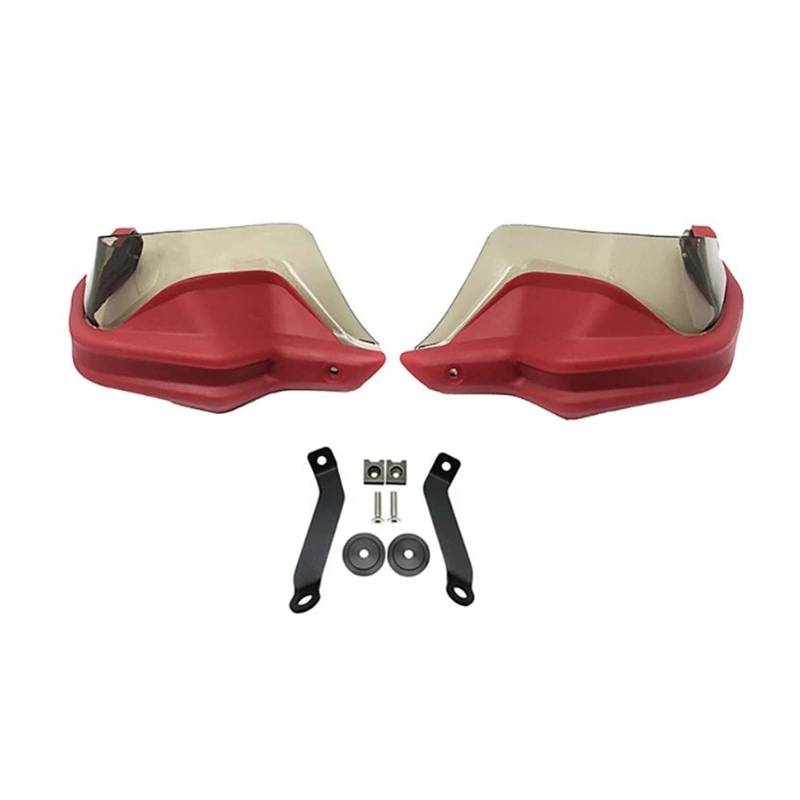 Handschutz Windschutzscheibe Für HON&DA NC750D NC750 D Integra 750 NC750 NC 750D Motorrad Handschutz Hand Schutz Wind Schild Hand Guards Abdeckung(Red Set 3) von AMASONY