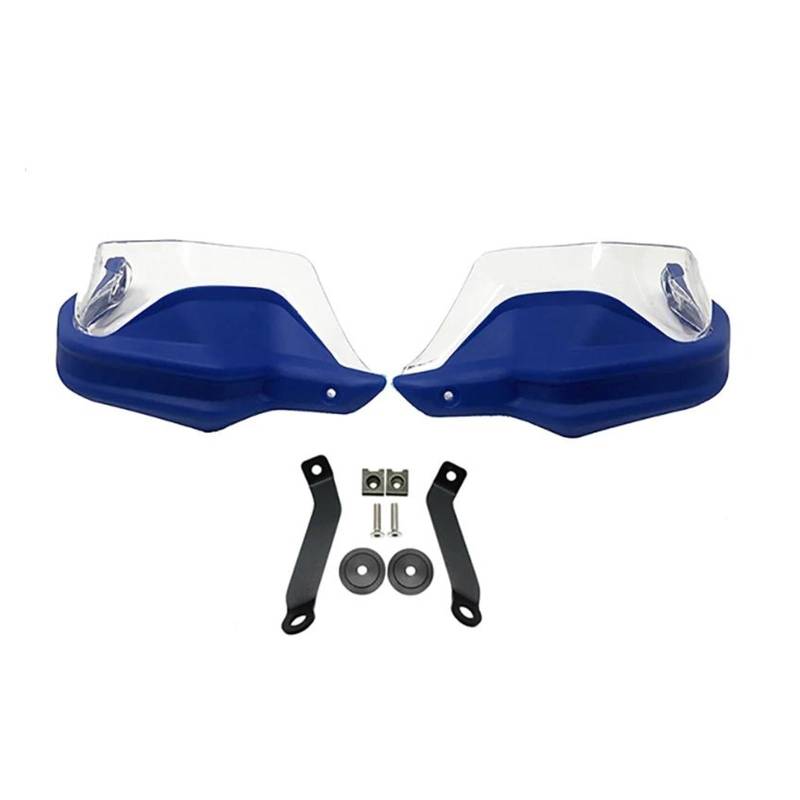 Handschutz Windschutzscheibe Für hon&da NX500 NX 500 NX400 NX 400 2023 2024 Motorrad ABS Handprotektoren Schild Guards Windschutzscheibe Hand Wind Schutz(Blue Set) von AMASONY