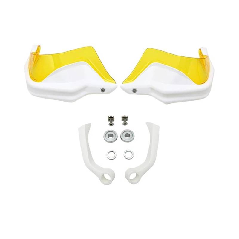 Handschutz Windschutzscheibe Motorrad Handprotektoren Schild Guards Hand Wind Für BM&W R1200GS LC F800GS GSA F850GS F900R XR S1000XR R1250GS(White Set4) von AMASONY