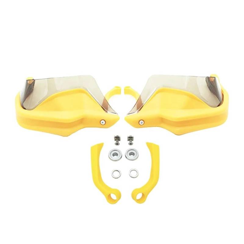 Handschutz Windschutzscheibe Motorrad Handprotektoren Schild Guards Hand Wind Für BM&W R1200GS LC F800GS GSA F850GS F900R XR S1000XR R1250GS(Yellow Set2) von AMASONY