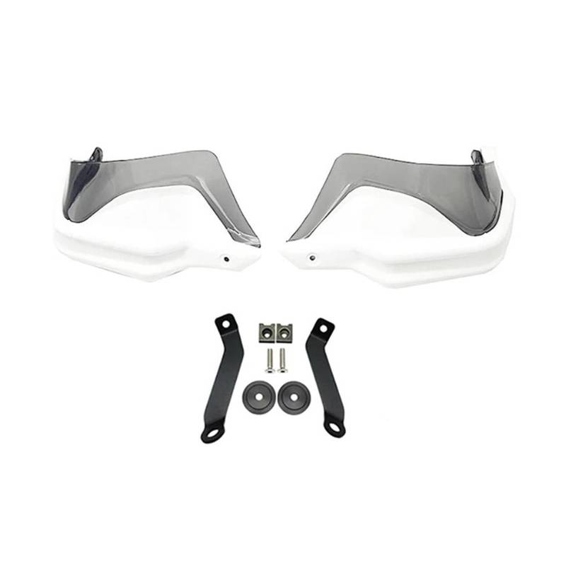 Handschutz Windschutzscheibe Motorrad Handprotektoren Schild Guards Windschutzscheibe Hand Wind Schutz Für HON&DA NX500 NX400 NX 500 NX 400 2023 2024(White Set4) von AMASONY