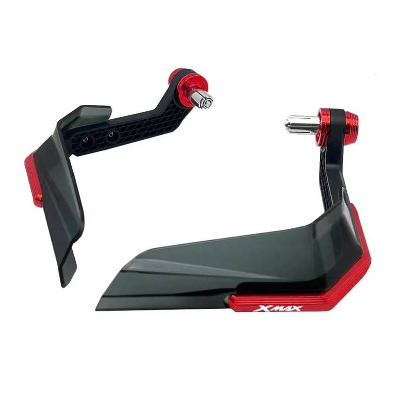 Handschutz Windschutzscheibe Motorrad Handschutz Hand Bar Windschutzscheibe Lenkerschutz Für YAM&AHA Xmax 300 125 Xmax300 Modifizierte Teile(Red) von AMASONY