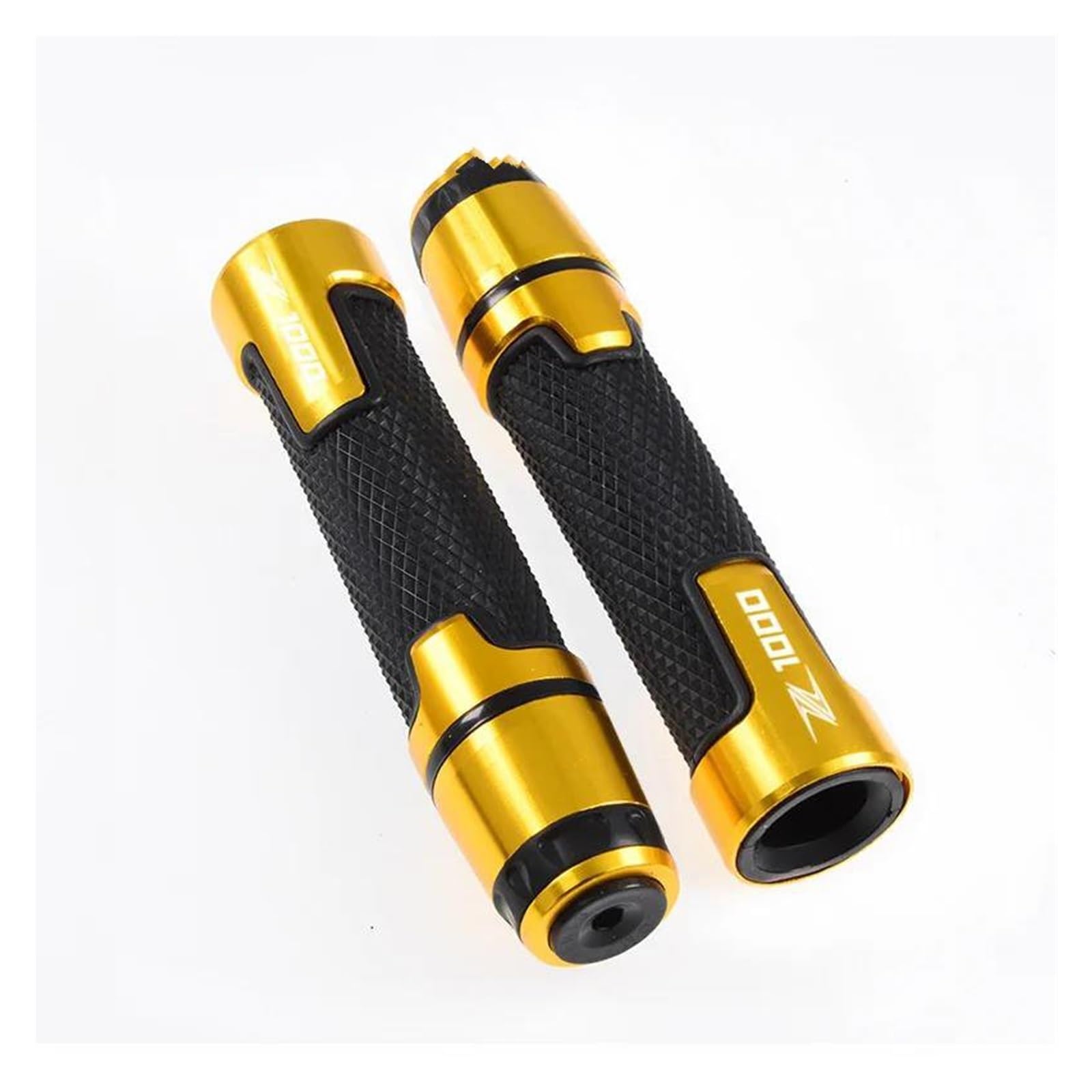 Lenkerschutz Für Z1000 Z 1000 Motorrad-Lenkergriffe 22MM 7/8" Zubehör Lenkergriffe Gummigriff Thruster Griffe(Gold) von AMASONY