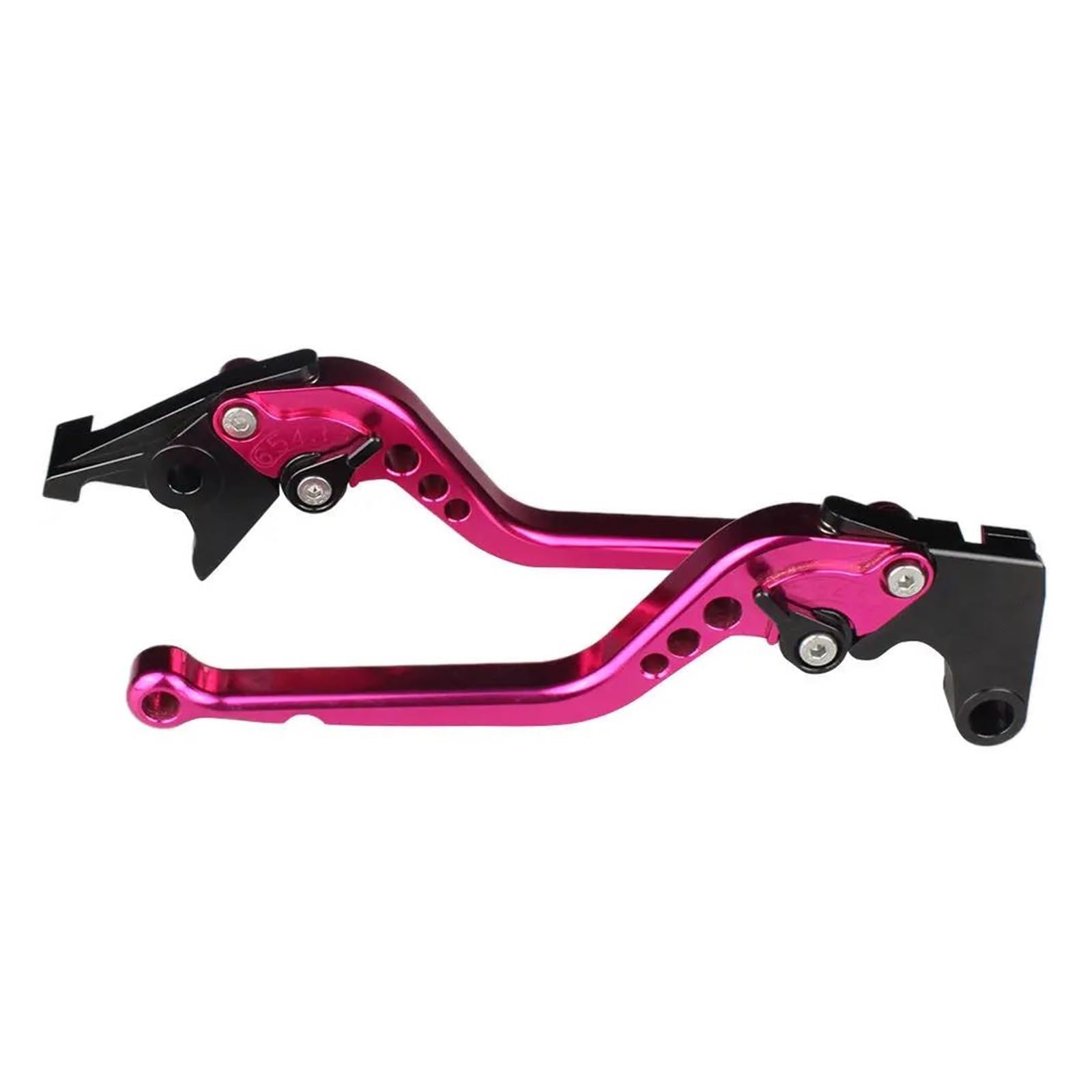 Motorrad-Joystick Aluminium Einstellbare Motorrad Bremskupplungshebel Für YAMA&HA XJR1300 1999-2003 Griff Zubehör Hebel Bremshebel(177mm Pink) von AMASONY