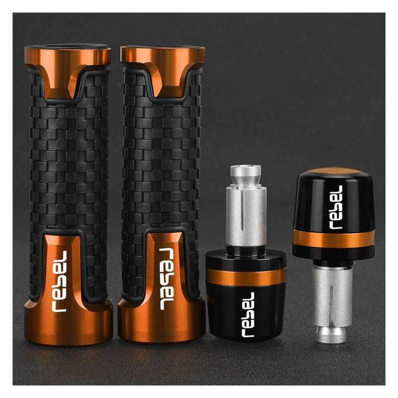 Motorrad Lenkerende Für HO&NDA Rebel300 Rebel500 Rebel 300 500 2017-2024 Moto Grip Enden 7/8 "22MM Lenkergriffe Lenkerendstopfen(16) von AMASONY