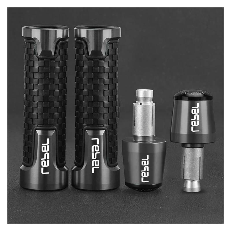 Motorrad Lenkerende Für HO&NDA Rebel300 Rebel500 Rebel 300 500 2017-2024 Moto Grip Enden 7/8 "22MM Lenkergriffe Lenkerendstopfen(5) von AMASONY