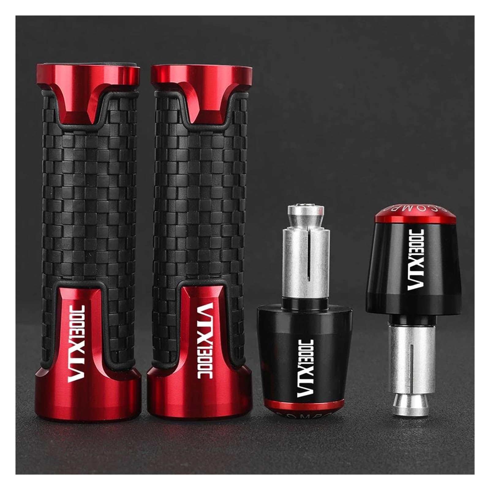 Motorrad Lenkerende Für HON&DA VTX1300C VTX1300 C VTX Vtx1300c 2004 2005 Grip Enden 7/8 "22MM Lenker Griffe Griff Bar End Plugs(7) von AMASONY