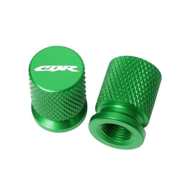 Reifenventilkappen Für HON&DA CBR 600 900 1000 RR 250R 300R 954RR CBR600RR CBR1000RR Motorrad Reifen Ventil Air Port Stem Abdeckung Caps(Green) von AMASONY