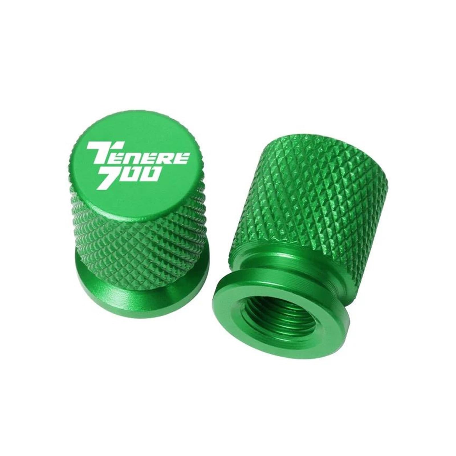 Reifenventilkappen Für YAMA&HA TENERE 700 Tenere700 XTZ 700 T700 2019-2023 Motorrad Aluminium Reifen Ventil Air Port Stem Abdeckung Caps(Green) von AMASONY