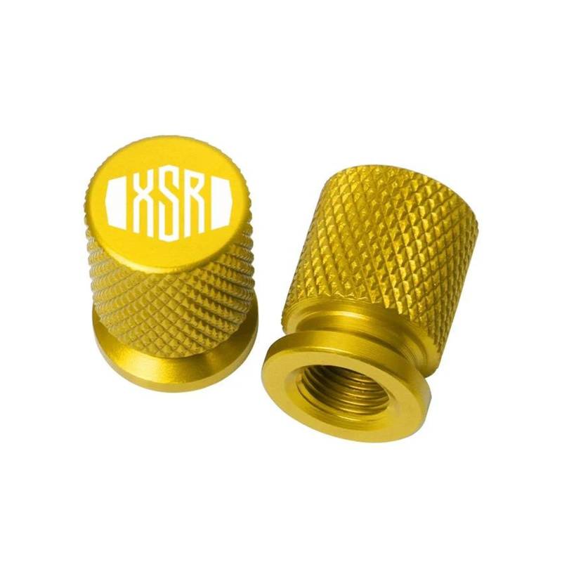 Reifenventilkappen Für YAMA&HA XSR700 XSR 700 XSR900 XSR 900 XSR125 155 Motorrad Aluminium Reifen Ventil Air Port Stem Abdeckung Caps(Gold) von AMASONY