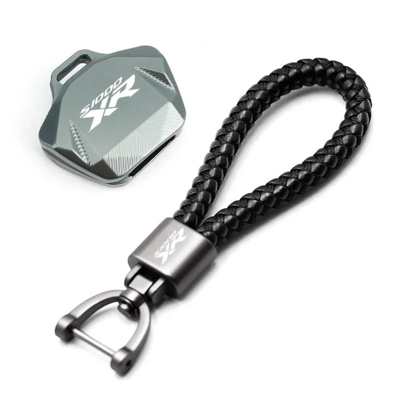 SchlüSselschutzhüLle Für BM&W S1000XR S1000 XR S 1000XR Neue CNC Aluminium Schlüssel Fall Abdeckung Shell Keychain Motorrad Zubehör(Titanium2) von AMASONY