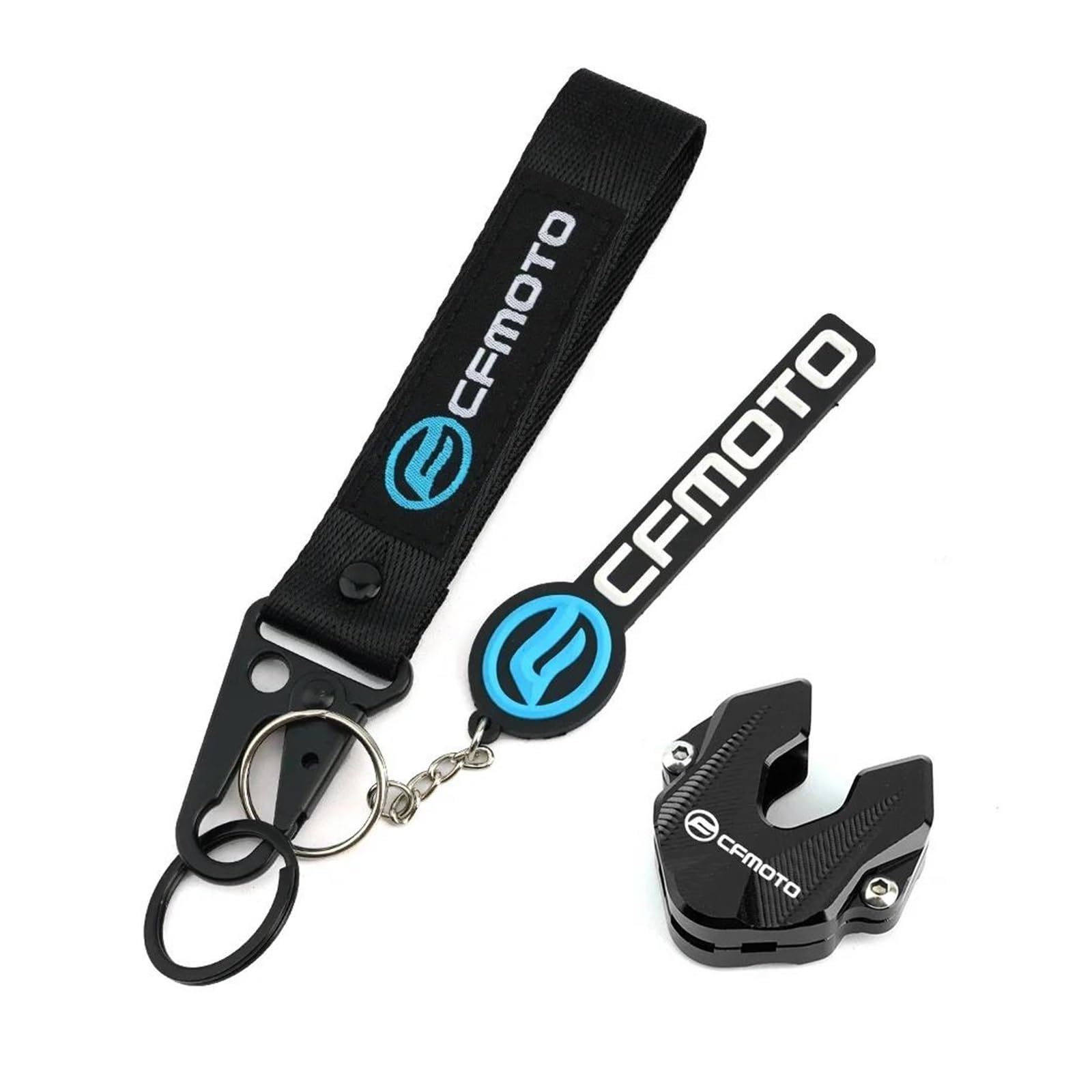 SchlüSselschutzhüLle Für Cfmoto 250SR 450SS 450SR 700Clx 700Mt 800Mt 250 450 Sr 700 800 Mt Schlüssel Fall Abdeckung Shell Keychain Zubehör(Black2) von AMASONY