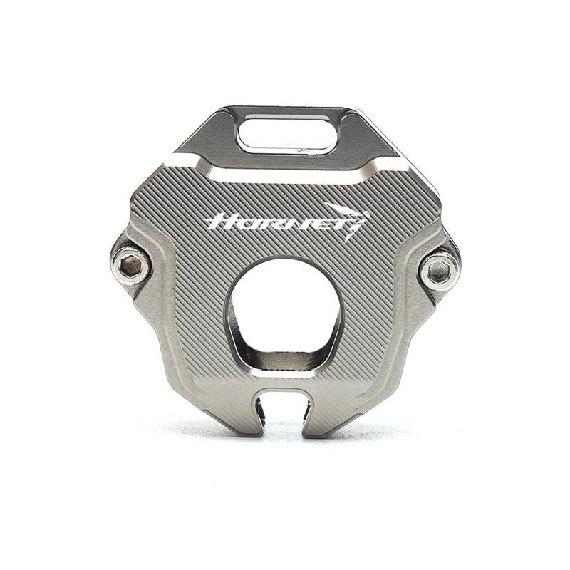 SchlüSselschutzhüLle Für H&ONDA Hornet CB750 Hornet CB 750 2023 2024 Motorrad CNC Schlüsselabdeckung Schlüsseletui Schlüsselschale Schlüsselring(Silver2) von AMASONY