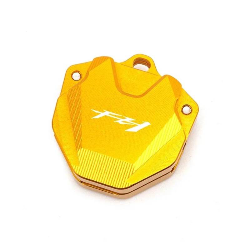 SchlüSselschutzhüLle Für YAM&AHA FAZER FZ1 FZ F Z1 Motorradzubehör CNC-Schlüsselabdeckung Hülle Schlüsselanhänger Schlüsseletui Schutzhülle(Gold) von AMASONY