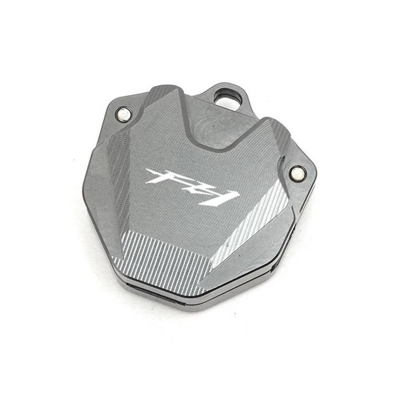 SchlüSselschutzhüLle Für YAM&AHA FAZER FZ1 FZ F Z1 Motorradzubehör CNC-Schlüsselabdeckung Hülle Schlüsselanhänger Schlüsseletui Schutzhülle(Titanium) von AMASONY