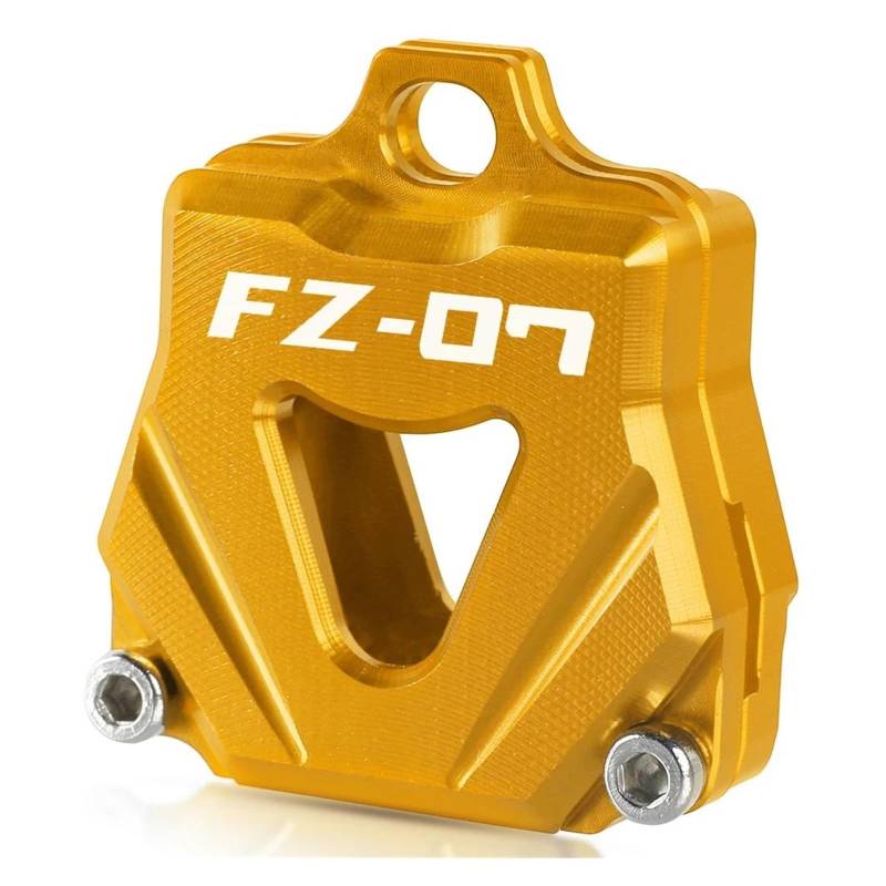 SchlüSselschutzhüLle Für YAM&AHA FZ07 FZ 07 2015-2017 2016 FZ-07 Motorrad CNC Schlüssel Abdeckung Kappe Schlüssel Fall Shell Zubehör(Gold) von AMASONY