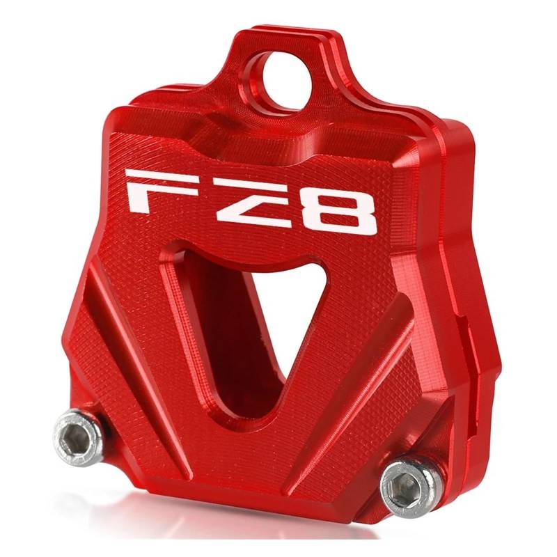 SchlüSselschutzhüLle Für YAM&AHA FZ8 FZ-8 2011-2013 2012 FZ 8 Motorrad Schlüssel Abdeckung Kappe Schlüssel Fall Shell CNC Aluminium Zubehör(Red) von AMASONY