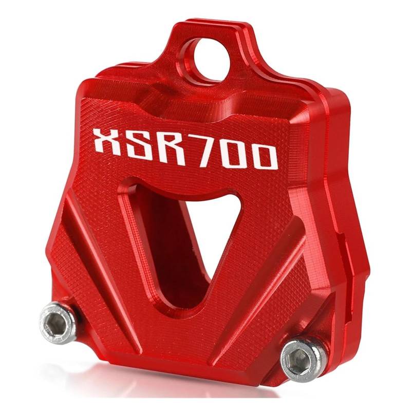 SchlüSselschutzhüLle Für YAM&AHA XSR700 XSR700 2018 Motorradzubehör CNC-Schlüsselabdeckung Schlüsselbund Schlüsselbund Shell Case Schutz(Red) von AMASONY