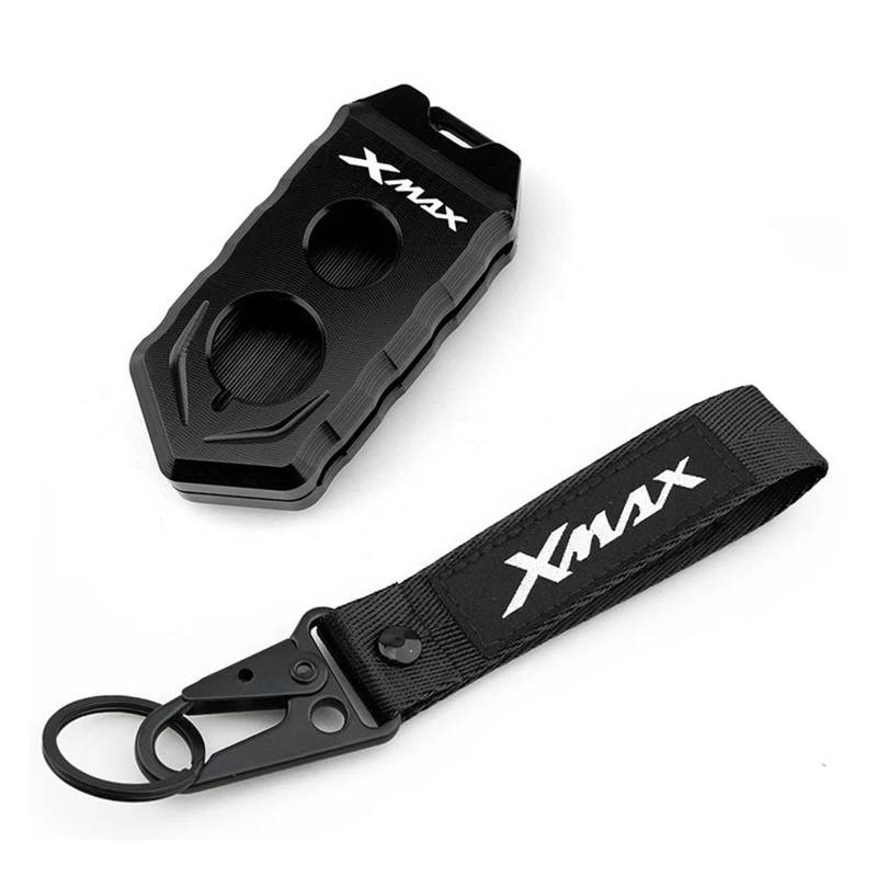 SchlüSselschutzhüLle Für YAM&AHA Xmax 300 125 250 400 2017-2020 Motorrad Schlüssel Abdeckung Shell Fall Xmax 250 Xmax 300 Xmax 125 Keychain Schlüsselring(Black2) von AMASONY