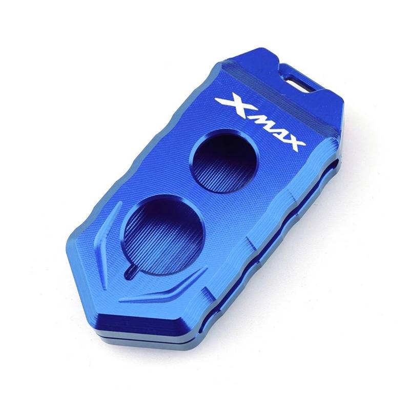 SchlüSselschutzhüLle Für YAM&AHA Xmax 300 125 250 400 2017-2020 Motorrad Schlüssel Abdeckung Shell Fall Xmax 250 Xmax 300 Xmax 125 Keychain Schlüsselring(Blue) von AMASONY