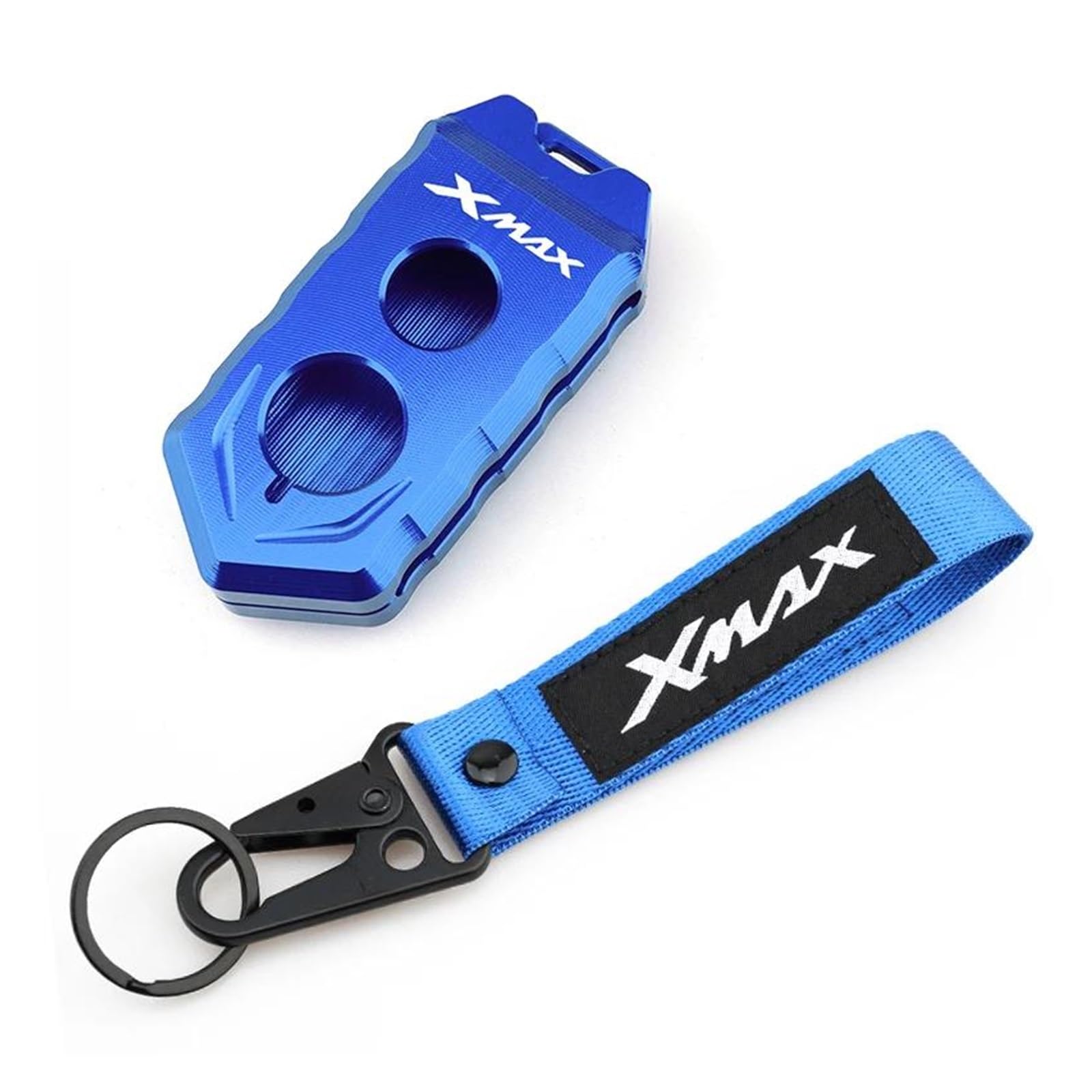 SchlüSselschutzhüLle Für YAM&AHA Xmax 300 125 250 400 2017-2020 Motorrad Schlüssel Abdeckung Shell Fall Xmax 250 Xmax 300 Xmax 125 Keychain Schlüsselring(Blue2) von AMASONY