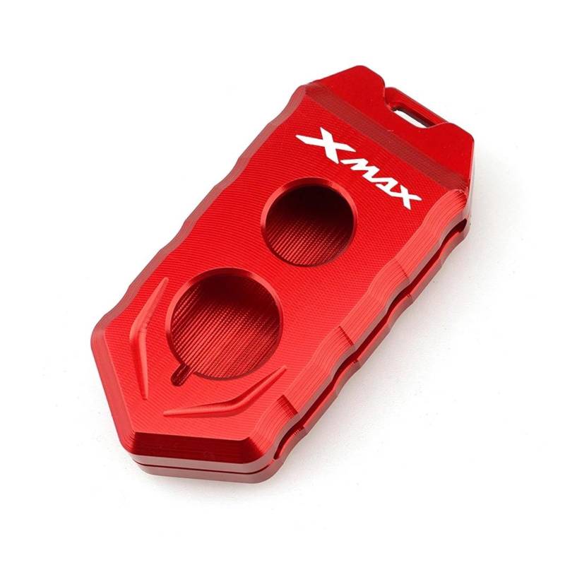 SchlüSselschutzhüLle Für YAM&AHA Xmax 300 125 250 400 2017-2020 Motorrad Schlüssel Abdeckung Shell Fall Xmax 250 Xmax 300 Xmax 125 Keychain Schlüsselring(Red) von AMASONY