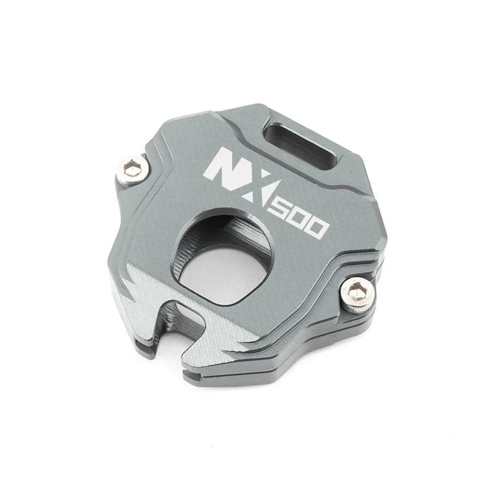 SchlüSselschutzhüLle Für ho&nda ho&nda NX500 NX 500 N X500 500X 2024 2025 Motorrad Stickerei Schlüsselring Schlüssel Kette Abdeckung Fall Shell(Titanium) von AMASONY