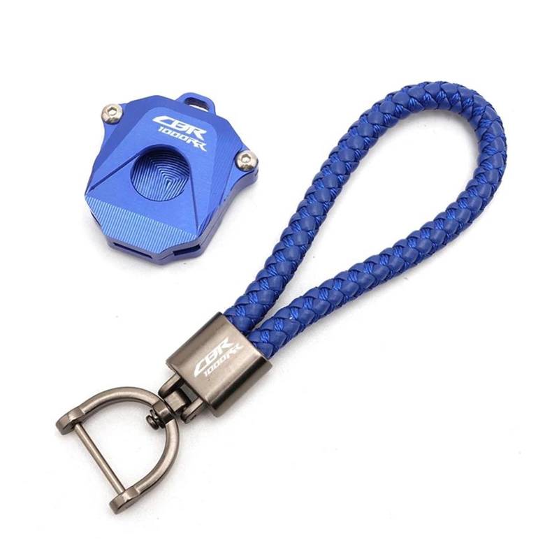 SchlüSselschutzhüLle Motorrad CNC Schlüssel Abdeckung Fall Shell Schlüssel Schutz Keychain Für ho&nda CBR1000RR CBR 1000 RR CBR-1000RR 2008-2021(Blue2) von AMASONY