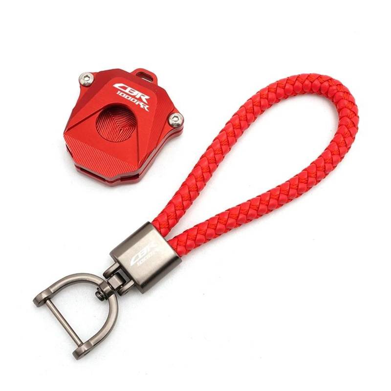 SchlüSselschutzhüLle Motorrad CNC Schlüssel Abdeckung Fall Shell Schlüssel Schutz Keychain Für ho&nda CBR1000RR CBR 1000 RR CBR-1000RR 2008-2021(Red2) von AMASONY