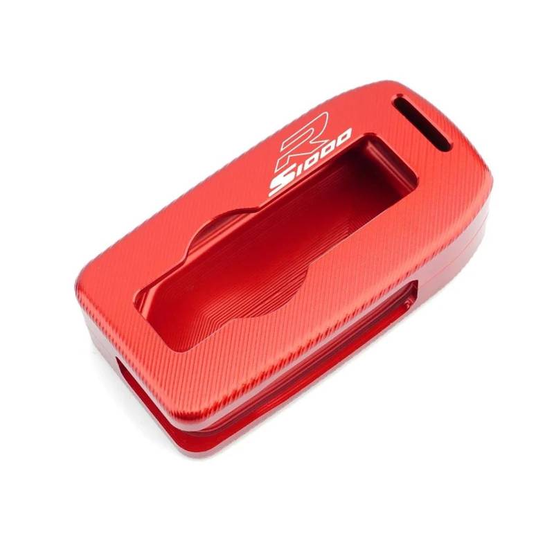 SchlüSselschutzhüLle Schlüsselgehäuseabdeckung Für BM&W S1000R S 1000 S1000 R 2021 2022 Motorradzubehör CNC-Schlüsselschalenschutz(Red) von AMASONY