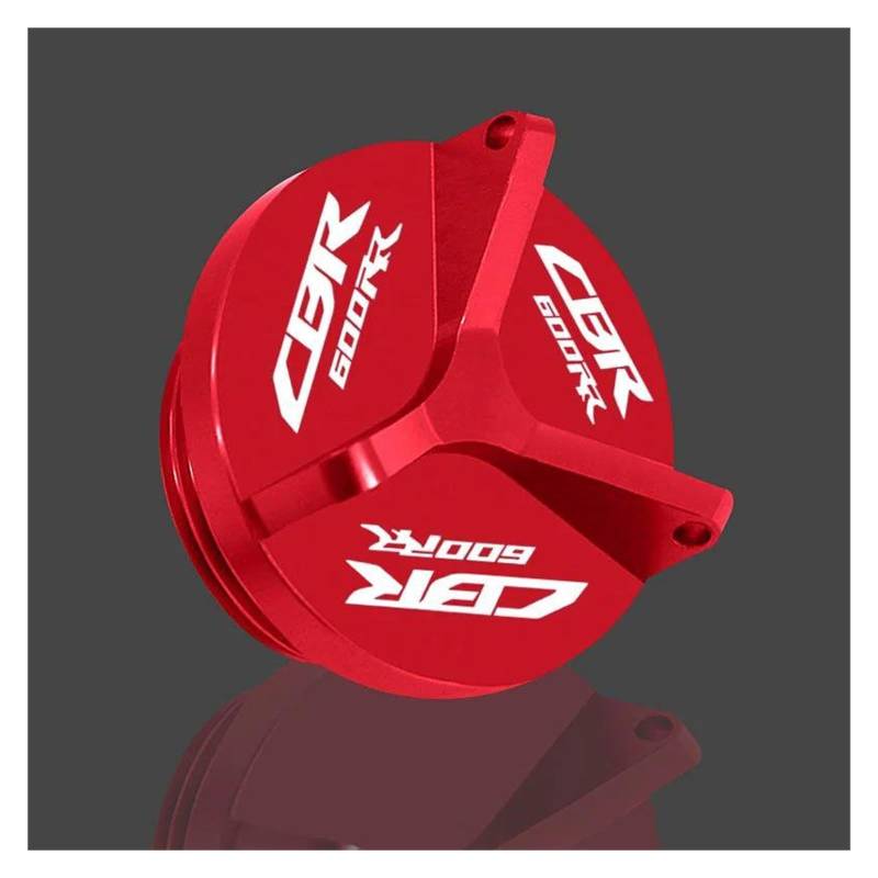 Schutzhülle Für HO&NDA CBR1000RR 2008-2023 CBR600RR 2012-2020 Motorrad CNC M20 * 2,5 Motoröl Kappe Kraftstoff Füllstoff Kappe Schutz(Red) von AMASONY