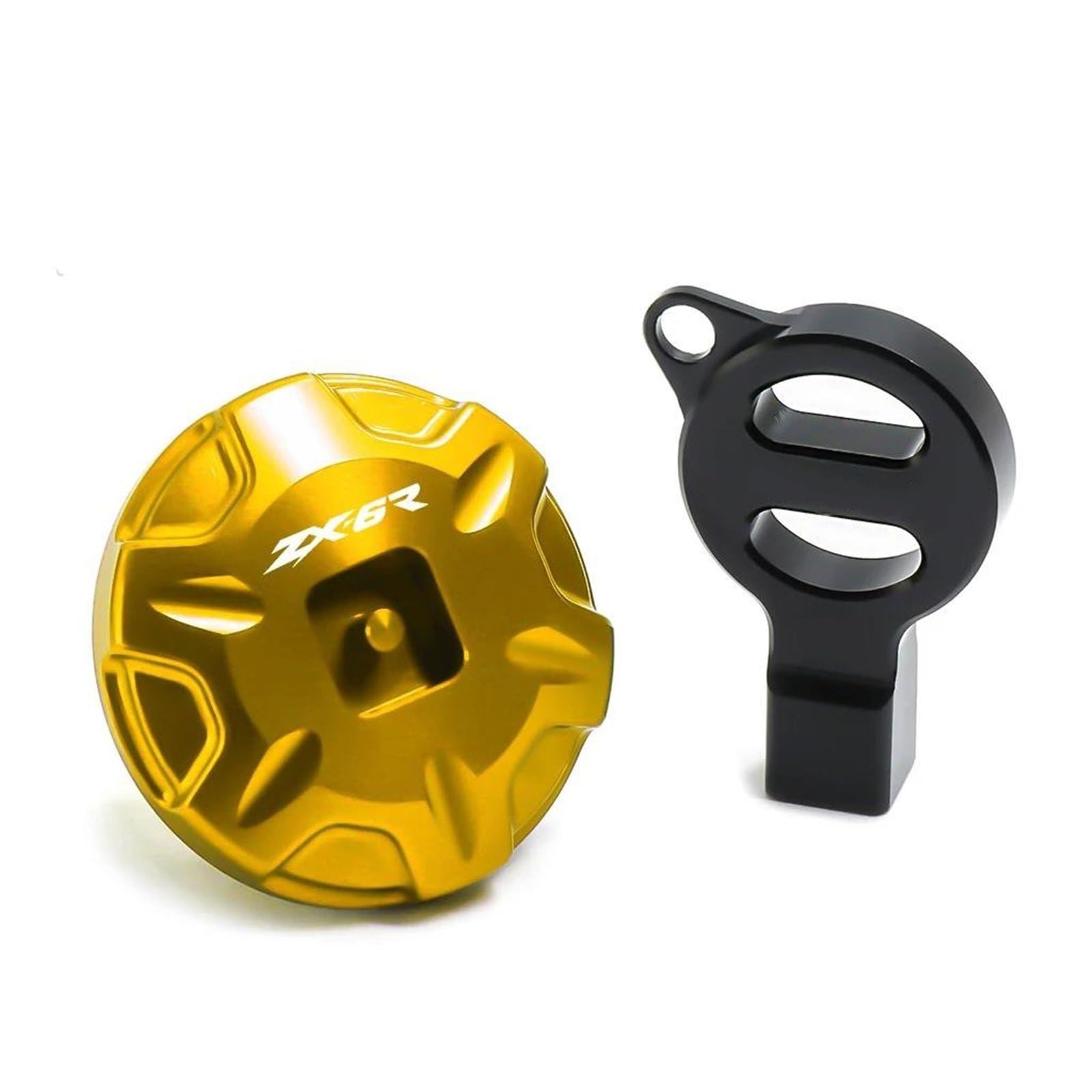 Schutzhülle Für Ka&wasaki Ninja ZX6R ZX-6R 636 ZX636 ZX6 ZX-6RR ZX600 ZX6RR ABS Anti Diebstahl Öl Füllstoff Kappe Motor Öl Stecker Abdeckung(Gold3) von AMASONY