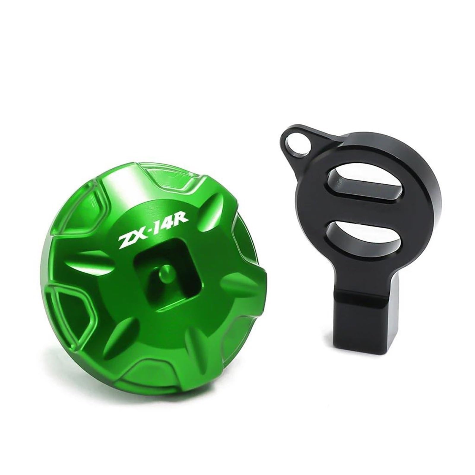 Schutzhülle Für Ka&wasaki ZX-14R ZX14R ABS KRT ZX14 2006-2024 Motorräder Anti-Diebstahl Öl Füllstoff Kappe Motor Öl Stecker Abdeckung(Green2) von AMASONY