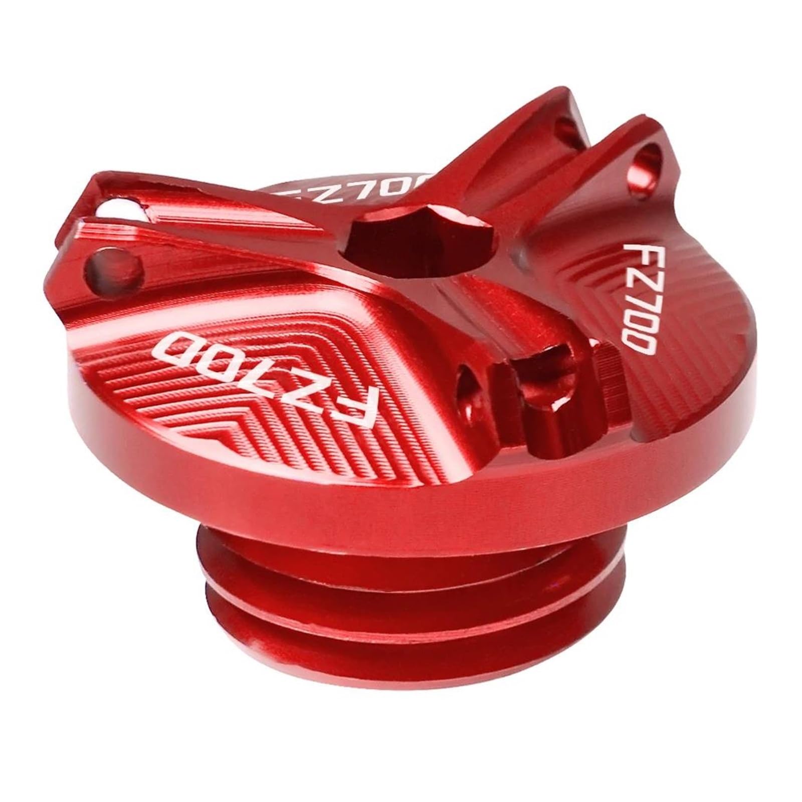 Schutzhülle Motorrad Aluminium Motoröl Füllstoff Kappe Ablassen Sump Stecker Bolzen Abdeckung Schraube Für YAMA&HA FZ700 FZ 700 FZ-700 1986-1988(Red) von AMASONY